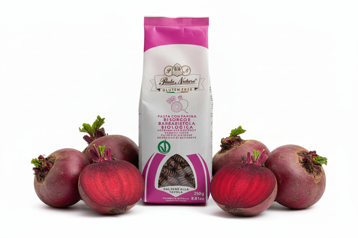 Organic Gluten-Free Sorghum and Beetroot Pasta
