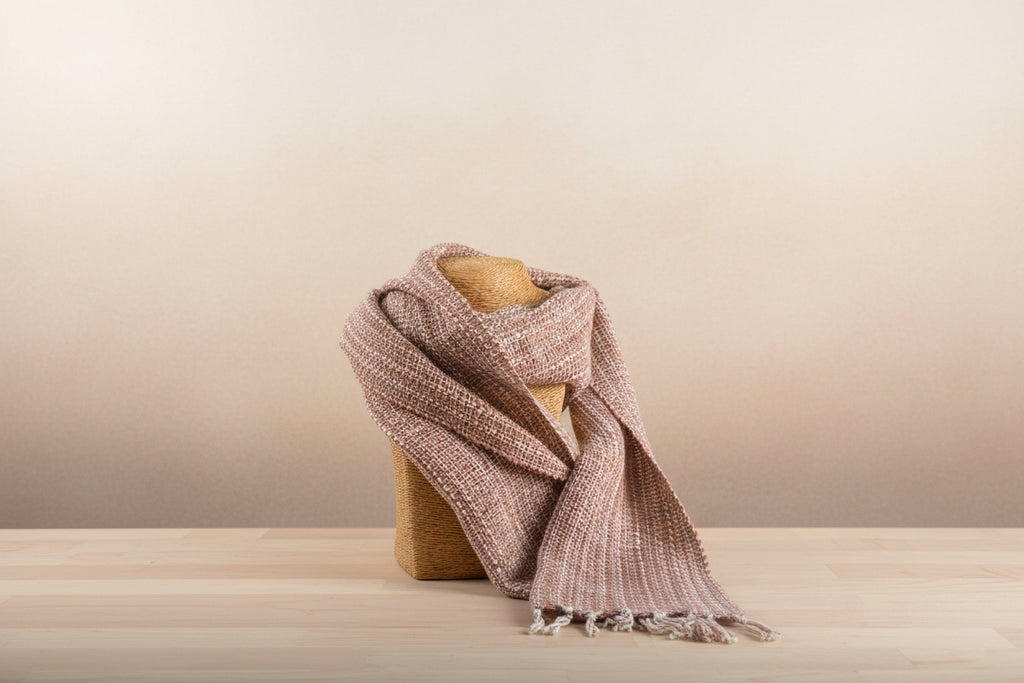 Hand-Made Linen and Silk Scarf