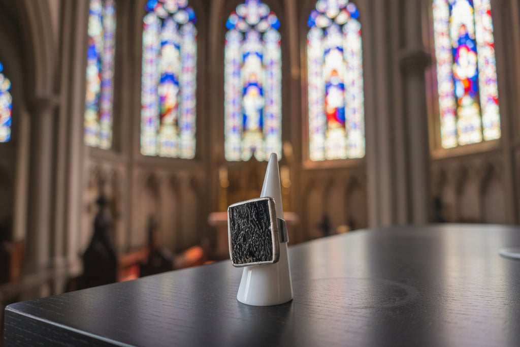 Murano's Glass Black Ring