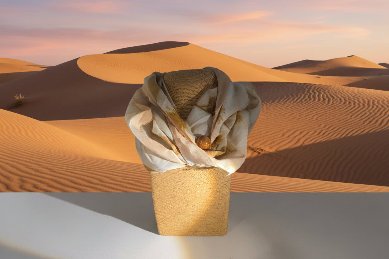 Ecological Print Silk Foulard