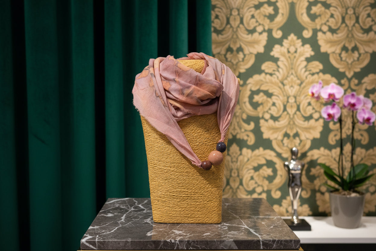 Ecological Print Silk Foulard