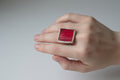 Murano's Glass Red Ring